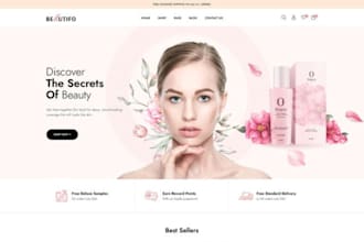 design skincare ecommerce website beauty products store skincare cosmetics store