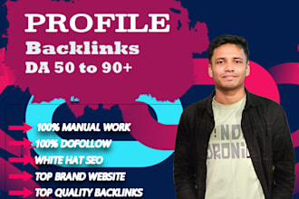 boost up your website ranking with high da create profile backlinks