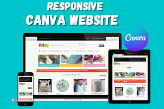 canva website canva landing page canva portfolio website design canva