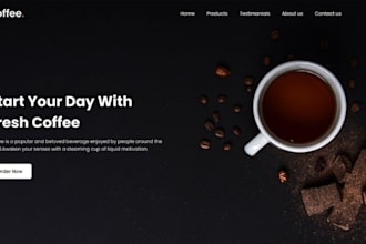 design private label coffee shopify wine store beverages tea coffee website