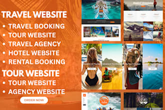 develop travel agency website rental airbnb website tour booking travel website