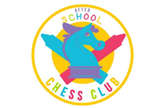design outstanding kid friendly chess club logo