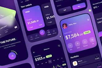 develop wallet app crypto wallet app payment app bank app fintech app
