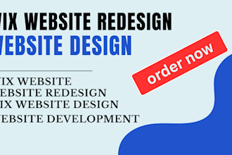 create wix website, wix,  wix website design, wix website redesign website