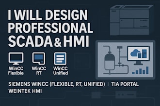 design scada and hmi screens professionally according to industrial standards