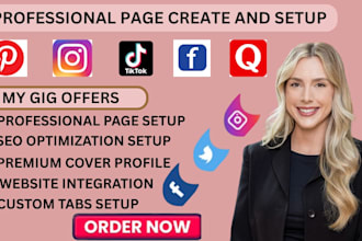 setup all social media pages perfectly optimize your business account for growth