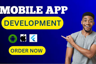 develop mobile app, design android ios app, flutter app, react native app