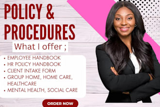 create custom home care policies, sops, and handbooks for full compliance