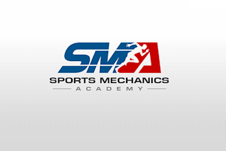 create fun modern sports education tech logo