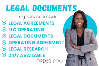 write legal documents llc operating contracts documents operating agreement sops