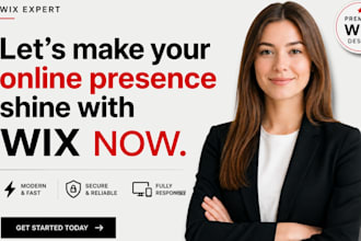 create wix website design wix website redesign wix website development expert