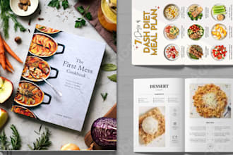 professionally format and design your recipe book or meal plan
