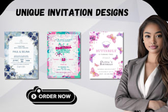 design digital wedding invitation cards greeting cards canva template and mockup