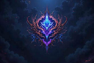 create logo designer anime, fantasy
