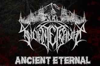 draw professional rock death metal deathcore logo design