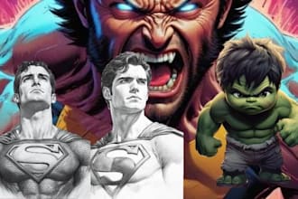 be your comic book artist for superhero, manga or nsfw illustration