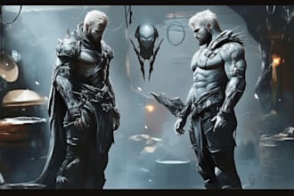 draw fantasy or sci fi concept art character design