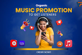 do organic youtube soundcloud amazon music apple music to get real listeners