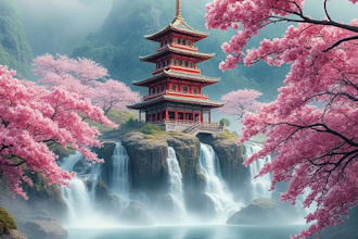 draw amazing environment concept art and fantasy landscape