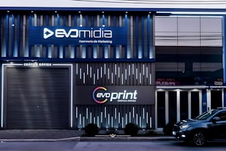 design eye catching 3d shop signage or led lightbox visualization