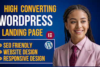 design redesign wordpress landing page wordpress website elementor pro expert