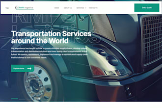 build trucking website, logistics, freight, dispatch, transport website