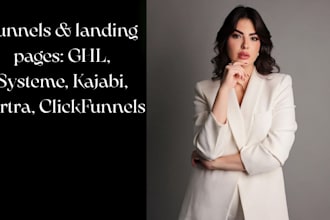 build funnels landing pages ghl, systeme, kajabi, kartra, clickfunnels