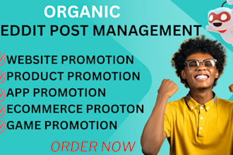 do reddit post management for ecommerce website business ai product app game