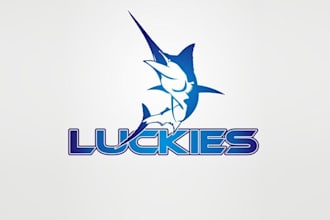 design cool fishing boat logo
