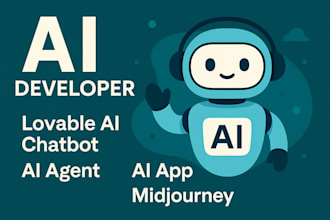develop a lovable ai chatbot full stack developer midjourney