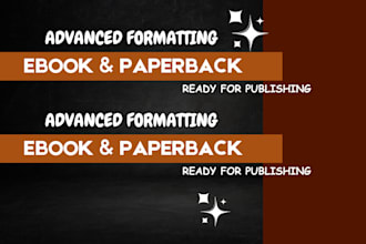 do ebook editing book typesetting interior paperback design for amazon kdp
