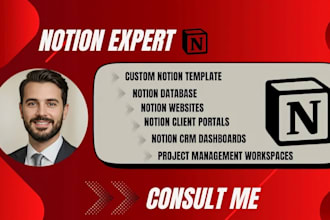 setup a notion client portal notion CRM custom notion template notion expert
