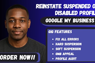 reinstate suspended google my business profile fix unsuspend approve appeal gmb