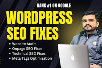 make fix wordpress website SEO issues within 12 hours