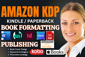 do kdp book formatting and book interior design for paperback kindle publishing
