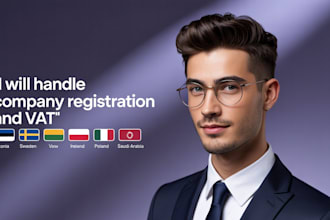 company registration vat in uk, cyprus, malta, dutch, latvia, australia, france
