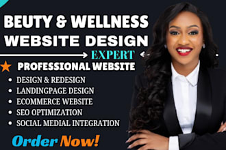 create beauty, spa , saloon, hairstylist, beauty shopify store beauty godaddy