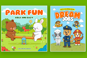 do kids coloring book page and cover with cheap price