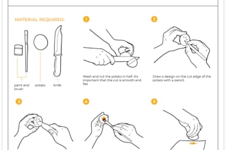 do instruction illustration, vector art, product design, user guide for product