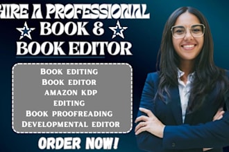 write book proofreading amazon book promotion, book proposal, booktok promotion