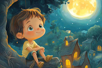 create adorable childrens book covers and cover art for you