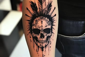 create custom tattoo design, tattoo sleeve