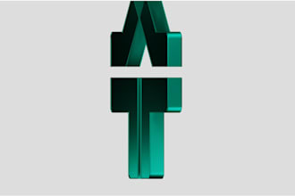 design professional business logo with 3d mock ups