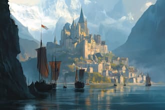 create a environment concept art for you game art illustration