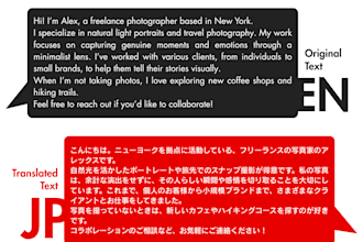 translate english into natural and fluent japanese