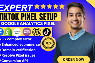 integrate google meta analytics, tiktok faebook tracking pixel API into shopify