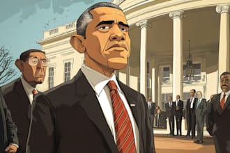 draw a political themed cartoon for you