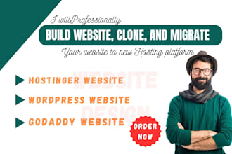 design, migrate, clone, backup wordpress hostinger webs to new hosting platform