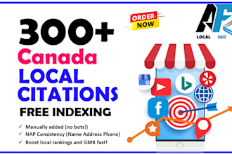 promote your business with free indexing 300 canada local citations