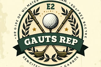 design high quality vintage golf logo with unlimited revision